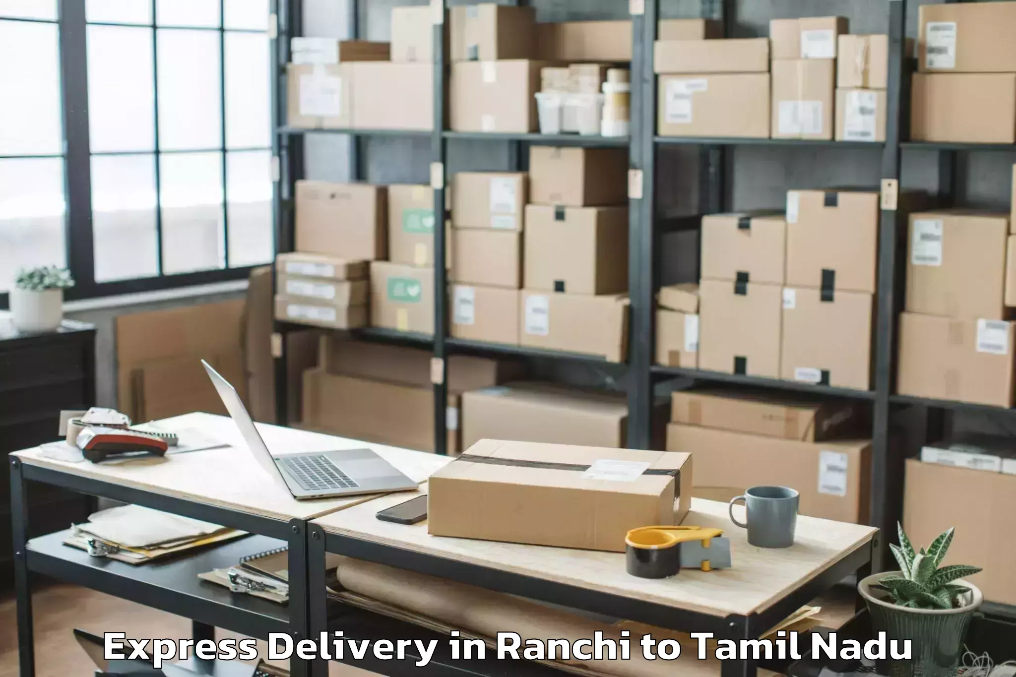 Expert Ranchi to Puliyur Express Delivery